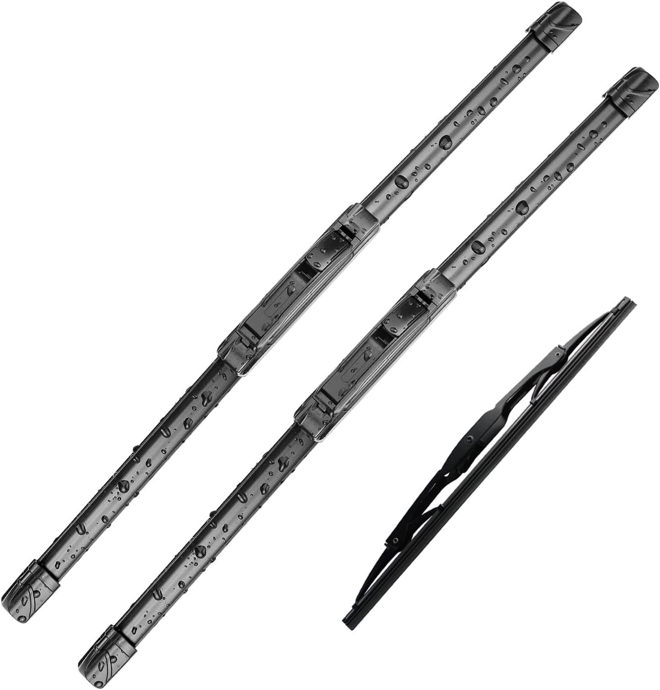 3Pcs Wndshield Wipers for , , Windshield Wiper Blades Original Equipment Replacement for My Car- 28"/28"/16" (Set of 3) U/J HOOK