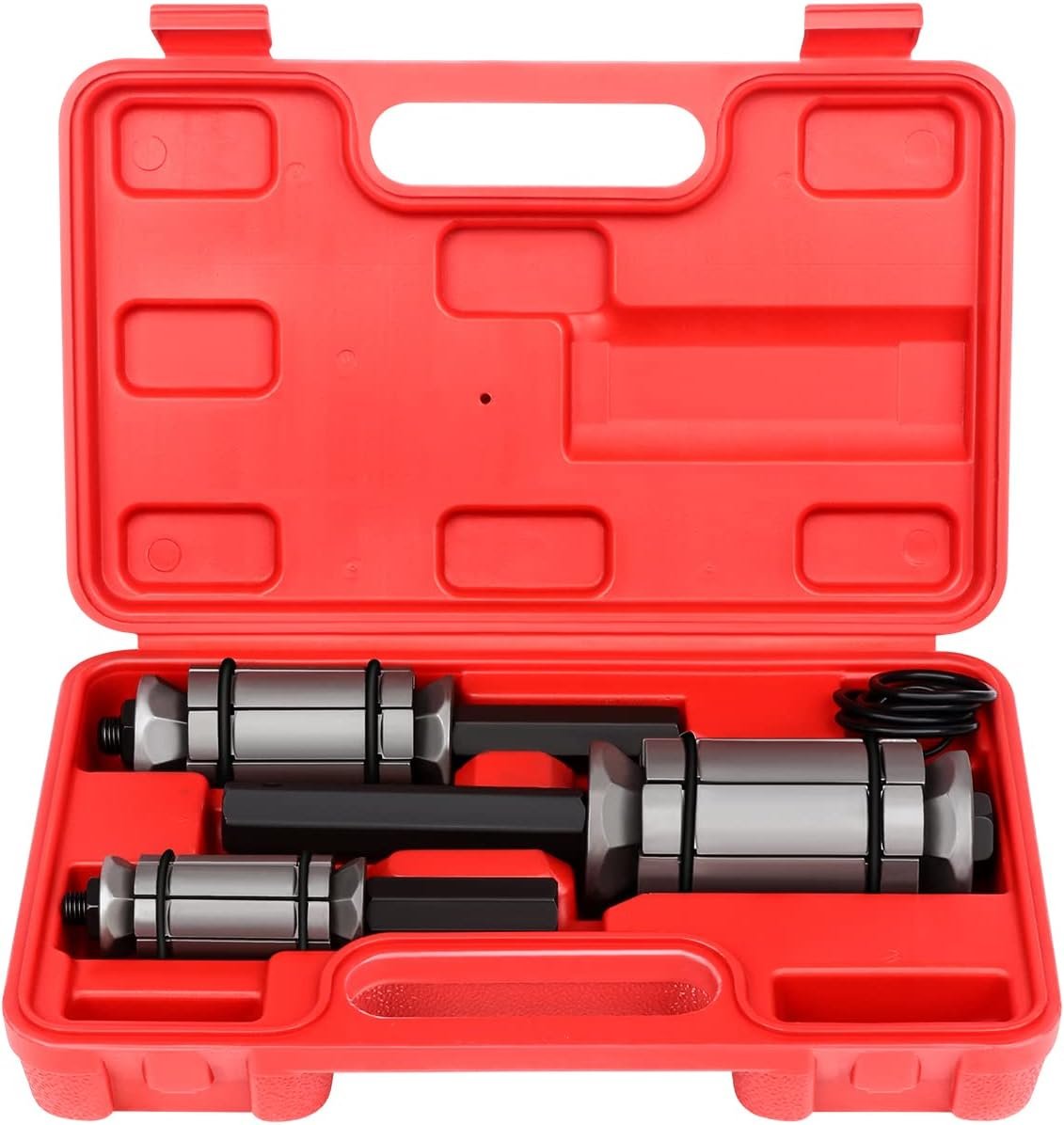 3-Pieces Pipe Expander Tool Set 1-1/18'' to 3-1/2'', Tail Pipe Expander Compatible with Most Vehicles and Trucks