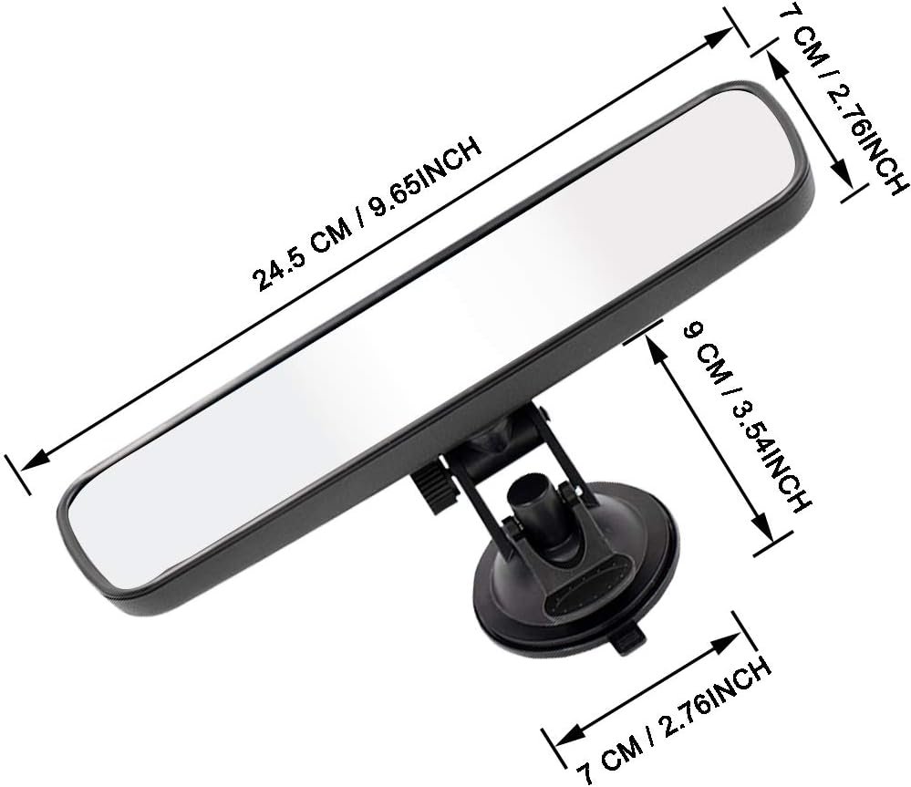 Rear View Mirror, Universal Thickened Anti-glare HD Car Interior Rear View Mirror - Image 2