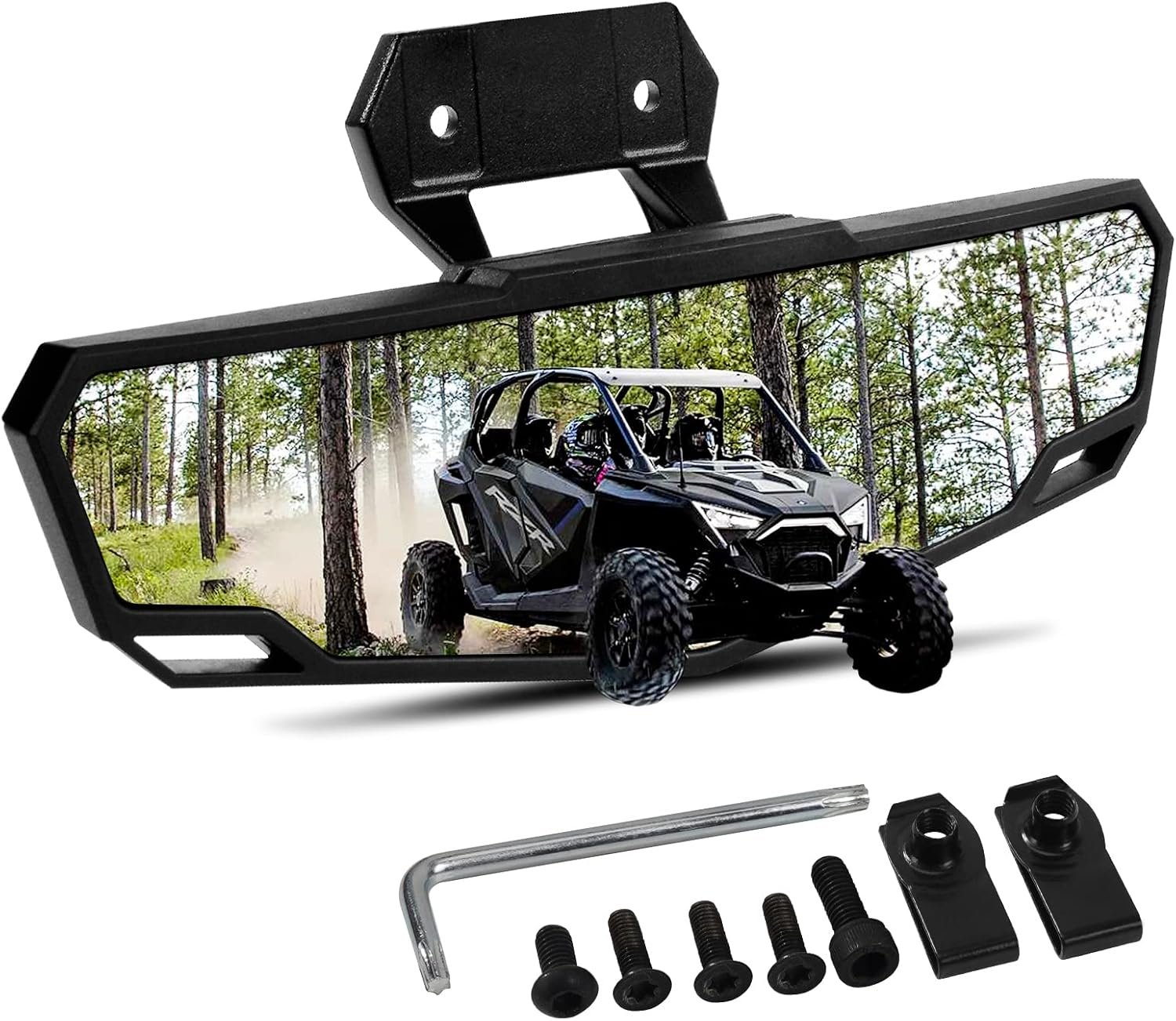 Rear View Mirror, UTV Center Race Convex Rear View Mirror High-Definition Rearview Mirror
