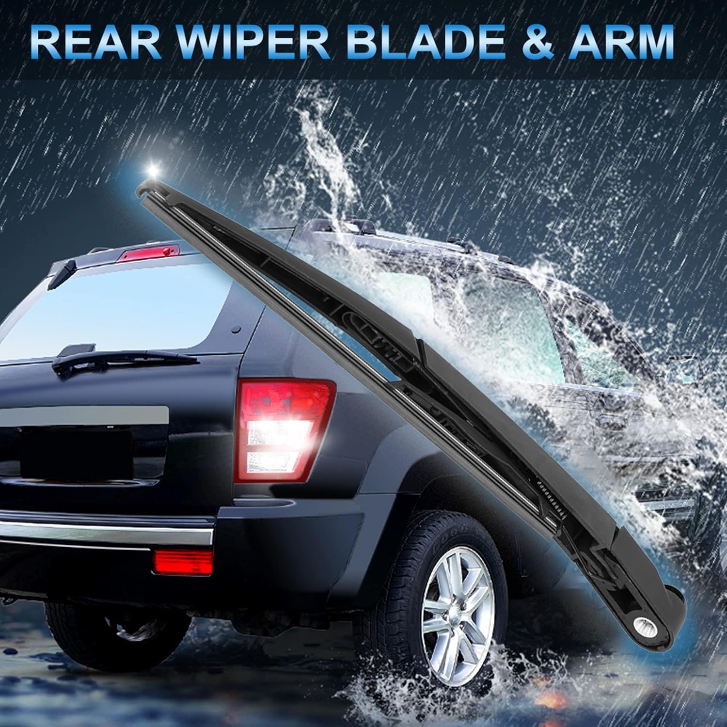 Rear Windshield Wiper Blade Arm Set 275mm 11 Inch - Image 2